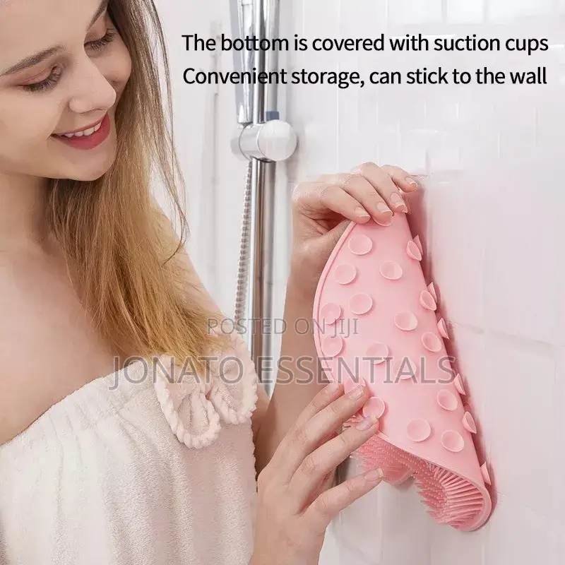 Foot Or Feet And Back Scrubber Or Scrubbing Mat Or Brush