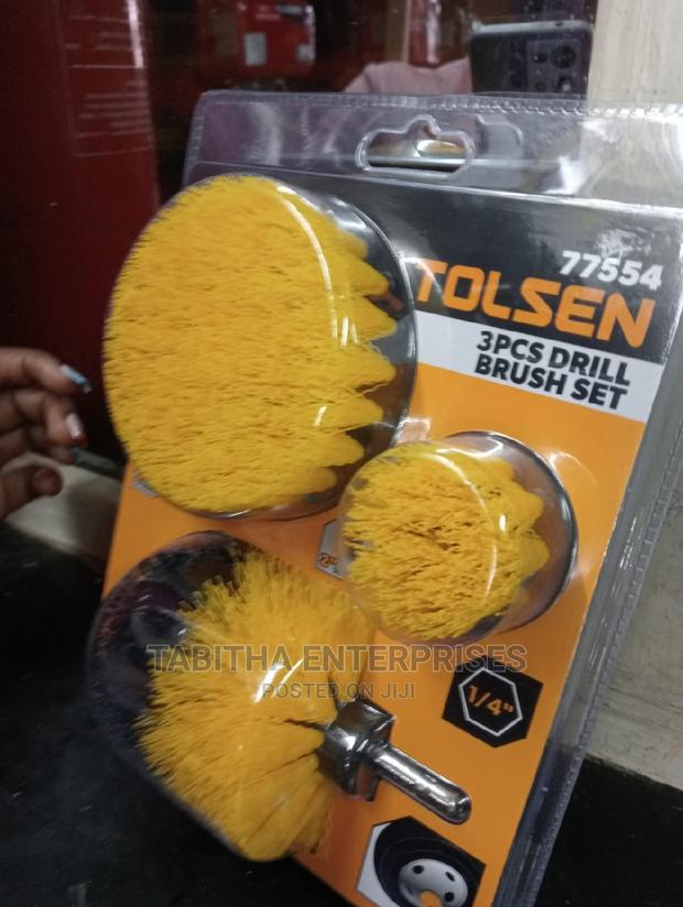 Tolsen 3 PCS Drill Brush Set New - main view