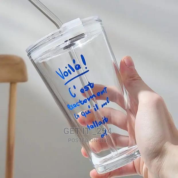 Round Transparent Borosilicate Drinking Glass Cup/Tumbler