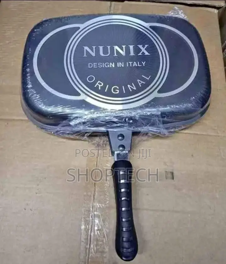 Nunix Double Grill Non-Stick Pressure Pan 40cm - Black.