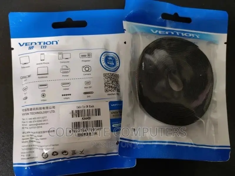 Vention Cable Tie 5M Black