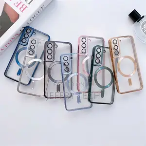 For Samsung S23 S22 S21 S20 Clear Transparent Magsafe Case M