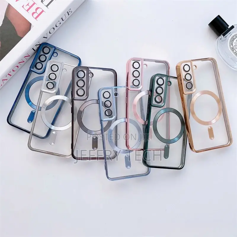 For Samsung S23 S22 S21 S20 Clear Transparent Magsafe Case M