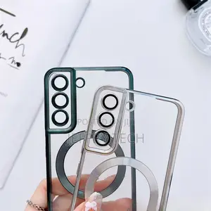 For Samsung S23 S22 S21 S20 Clear Transparent Magsafe Case M