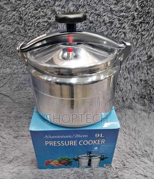 Nunix Pressure Cooker – 9ltrs - Silver - main view