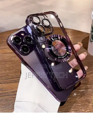 Transparent Magsafe Plating Magnetic Case for iPhone 14 13 1