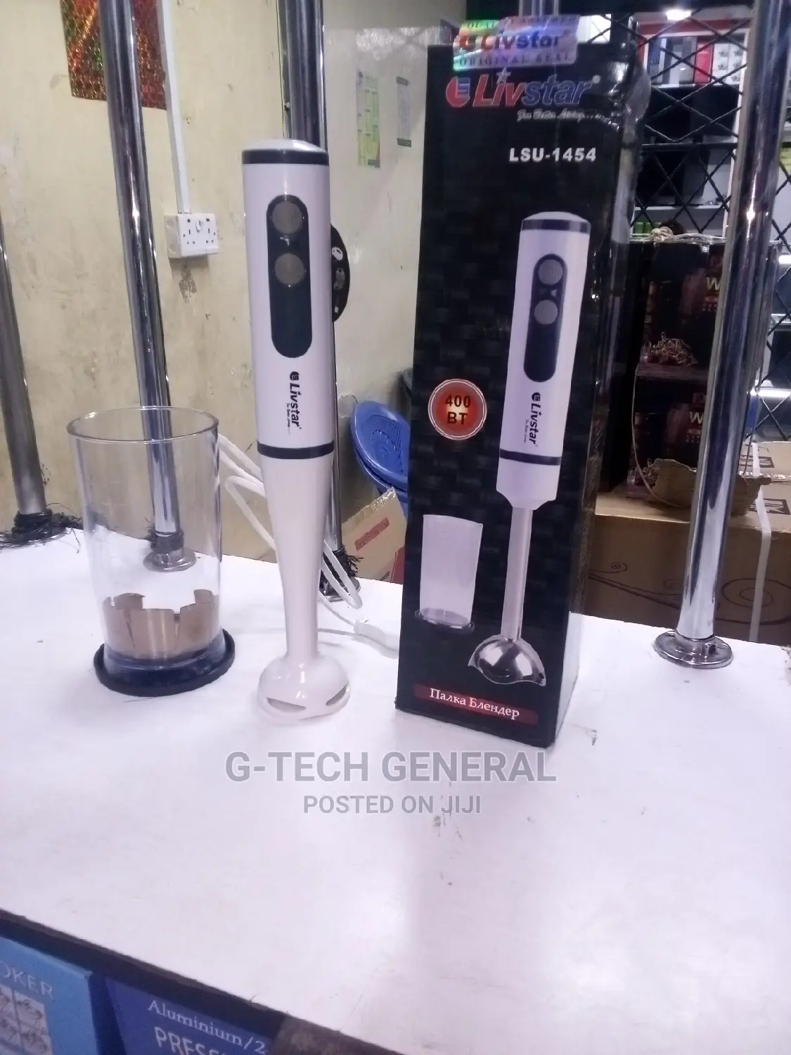 Stainless Steel Livestar Hand Blender With Durable Mortar