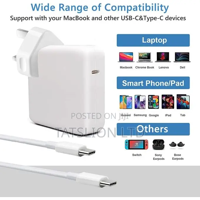 Macbook Charger Type C 96w