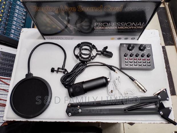 V8 Soundcard With BM 800 Complete Condenser Microphone