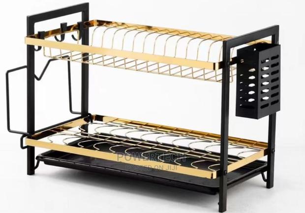 High Quality Heavy Duty 2tier Dish Rack With Cutlery Holder