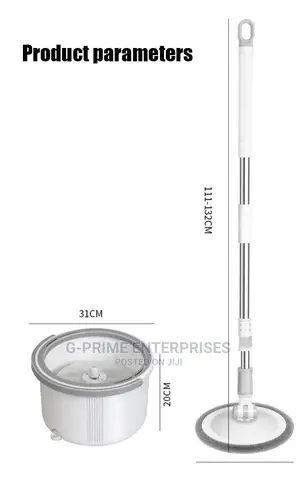 High Tech Mopper -Hand Free Wash Mop With Bucket