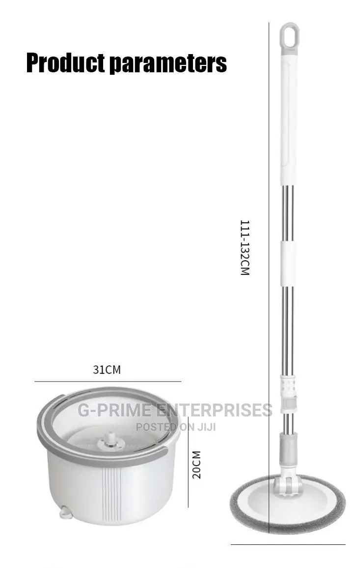 High Tech Mopper -Hand Free Wash Mop With Bucket