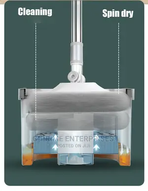 High Tech Mopper -Hand Free Wash Mop With Bucket