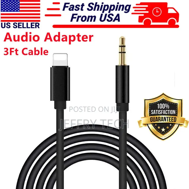 For iPhone 7 8 X XR 11 12 13 Pro Max 8 Pin to 3.5mm AUX Audi