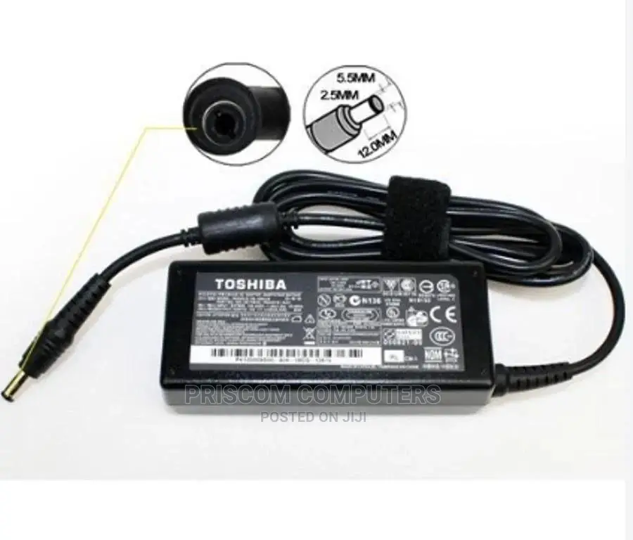 Toshiba L455, L505, L655, L675, L745, L775 Charger Adapter