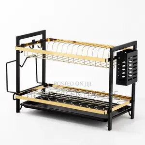 NEW ARRIVAL;2tier Metallic Dish Rack