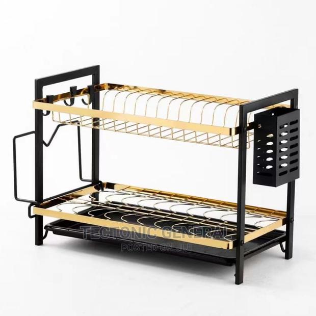 NEW ARRIVAL;2tier Metallic Dish Rack - thumbnail 2