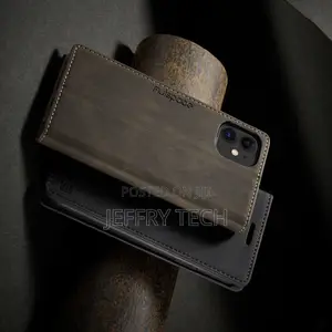 Genuine Leather Magnetic Flip Wallet Card Case Cover for Iph