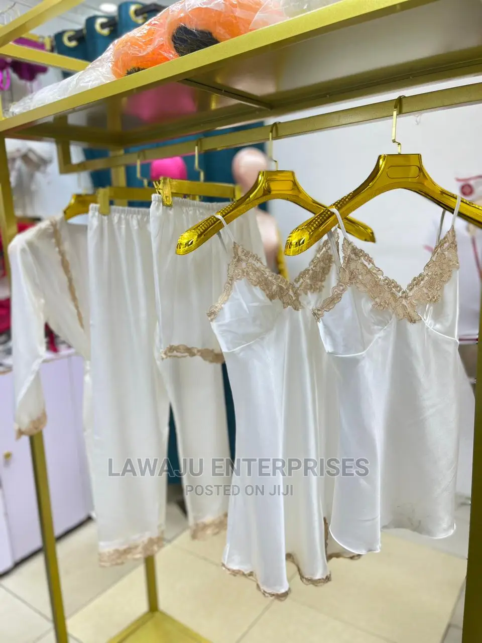 Pajamas Set Lace 5pcs Sleepwear Nightgown Sets