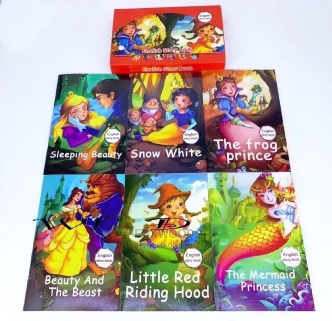 6pcs English Bedtime Story Books for Kids Ages 3 Yrs
