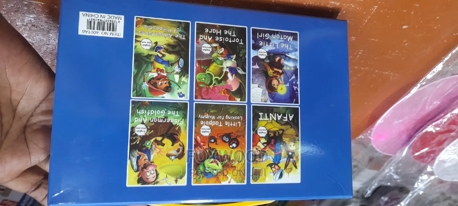 6pcs English Bedtime Story Books for Kids Ages 3 Yrs