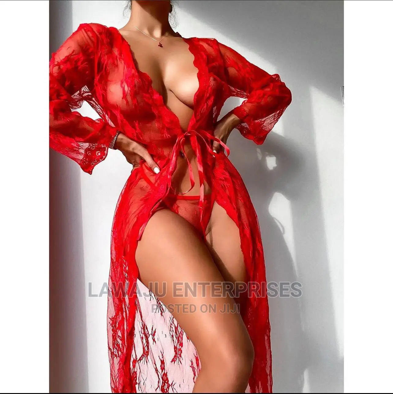 Sexy Long Floral Lace Transparent Kimono Dress Gown Lingerie