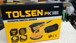 Tolsen Orbital Sander + Free Sand Papers Dust Bag Heavy Duty