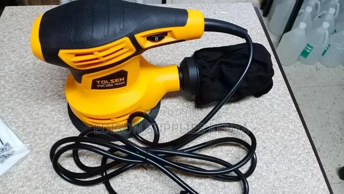 Tolsen Orbital Sander + Free Sand Papers Dust Bag Heavy Duty