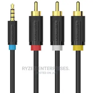 Vention 3.5mm to 3rca AV Cable 2M Black
