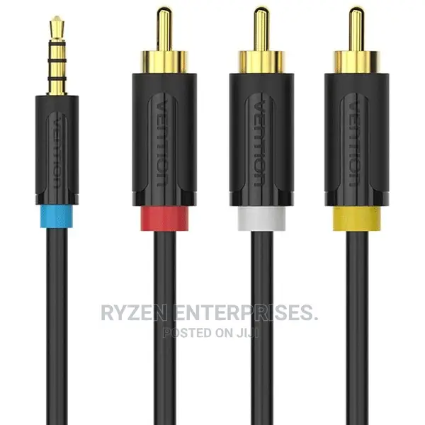 Vention 3.5mm to 3rca AV Cable 2M Black