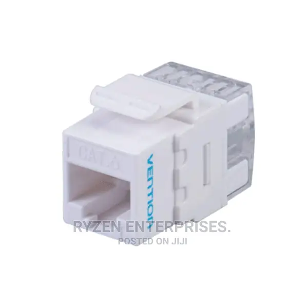 Vention Cat.6 Utp 180 Degree Keystone Jack White
