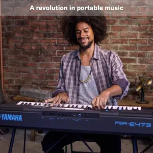 Yamaha PSR-E473,61 Keys Portable Keyboard With Power Adaptor