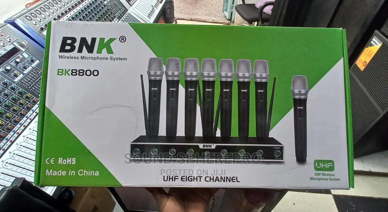 BNK Bk8800 8in1 Wireless Microphone