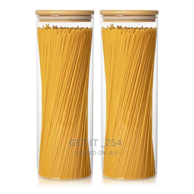 Glass Jar With Bamboo Lid