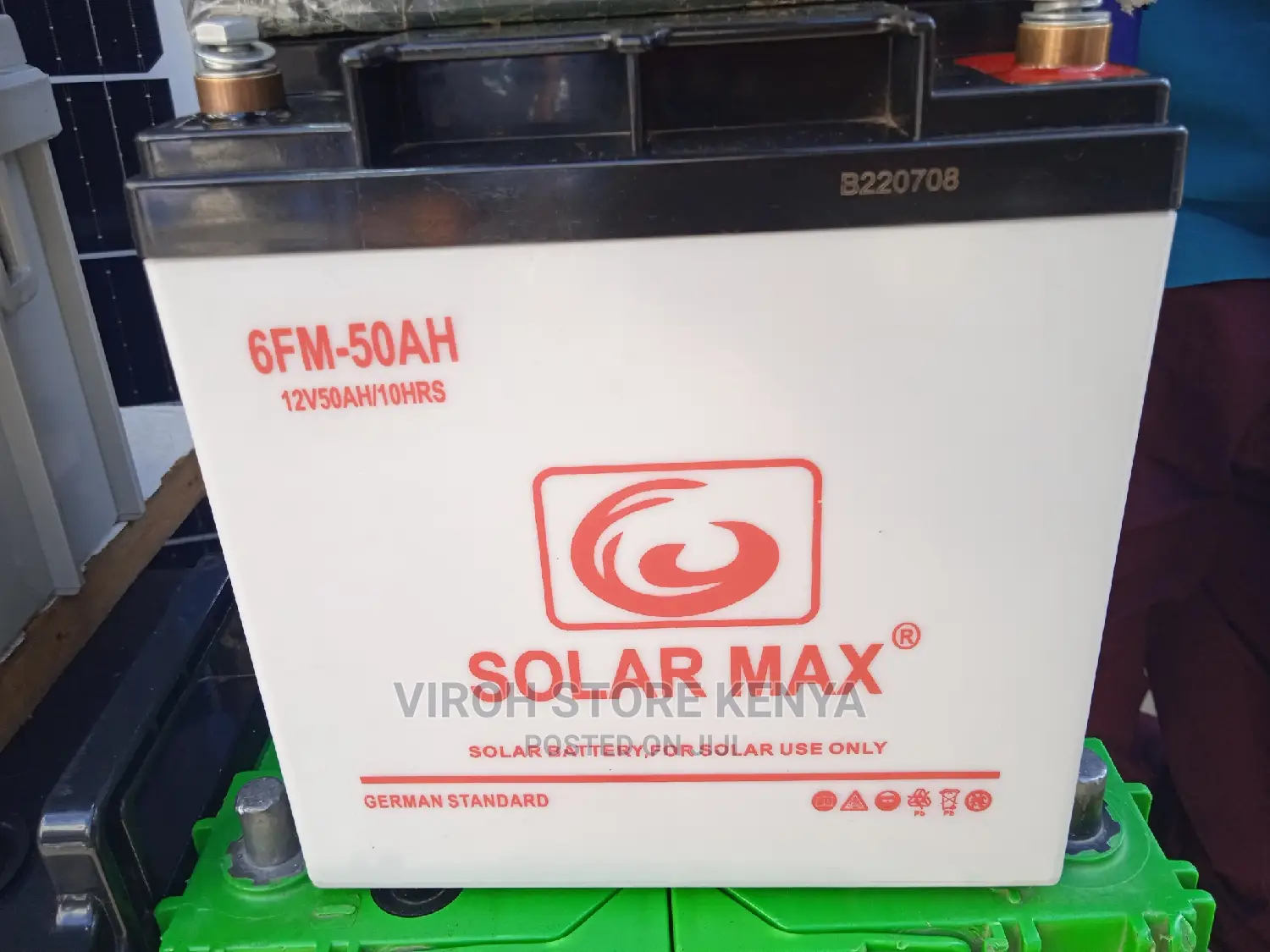 Solarmax 6FM 12V 50ah 10hrs Battery From Germany