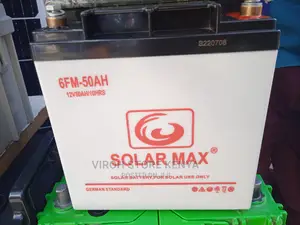 Solarmax 6FM 12V 50ah 10hrs Battery From Germany