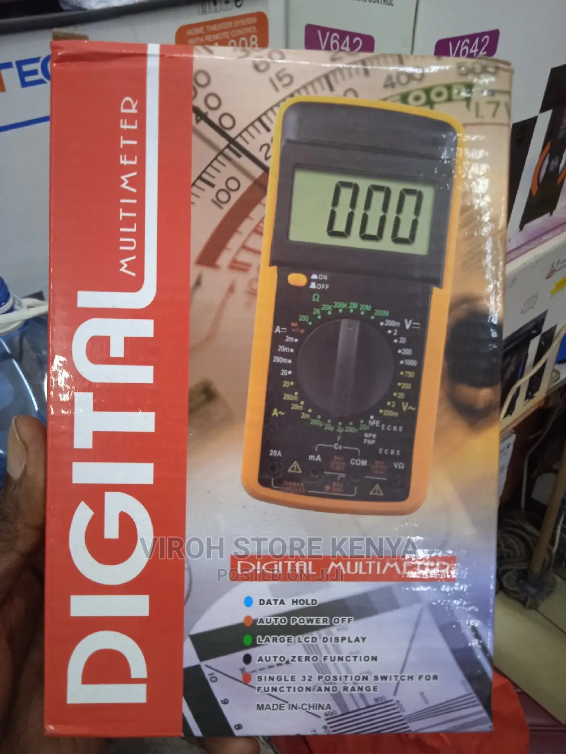 Digital Multimeter Big LCD Display Multimeter Auto Off