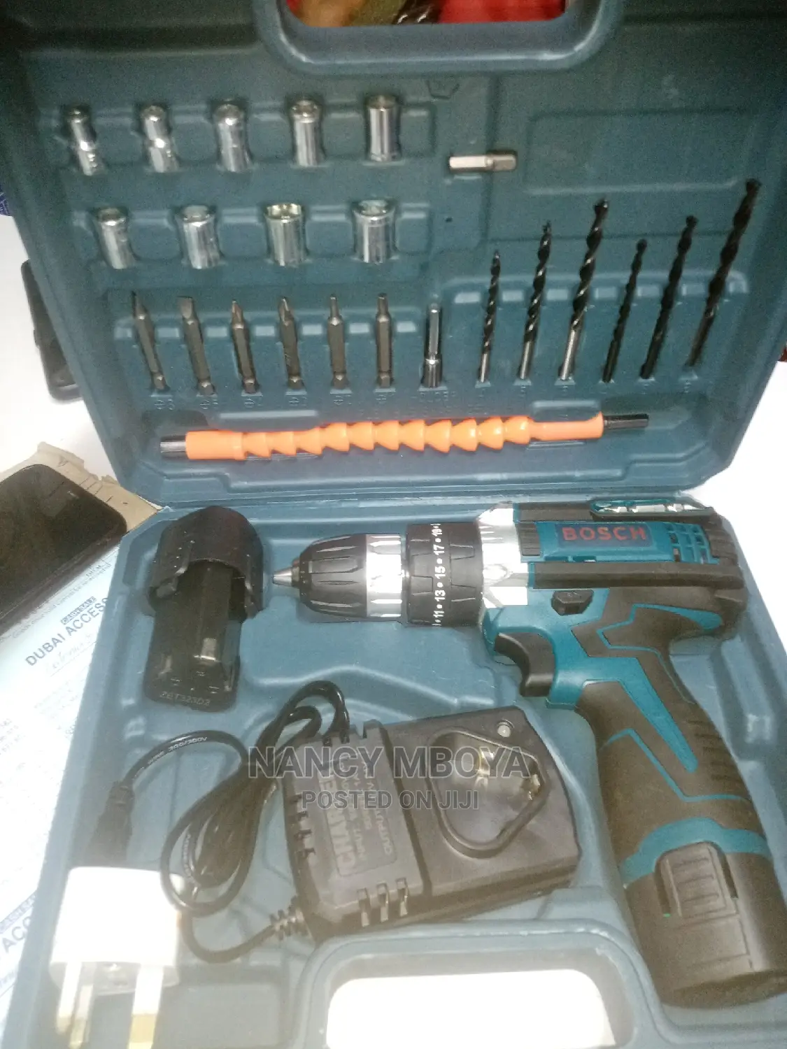 Rechargeable Electric Cordless Drill 12v With Two Batteries
