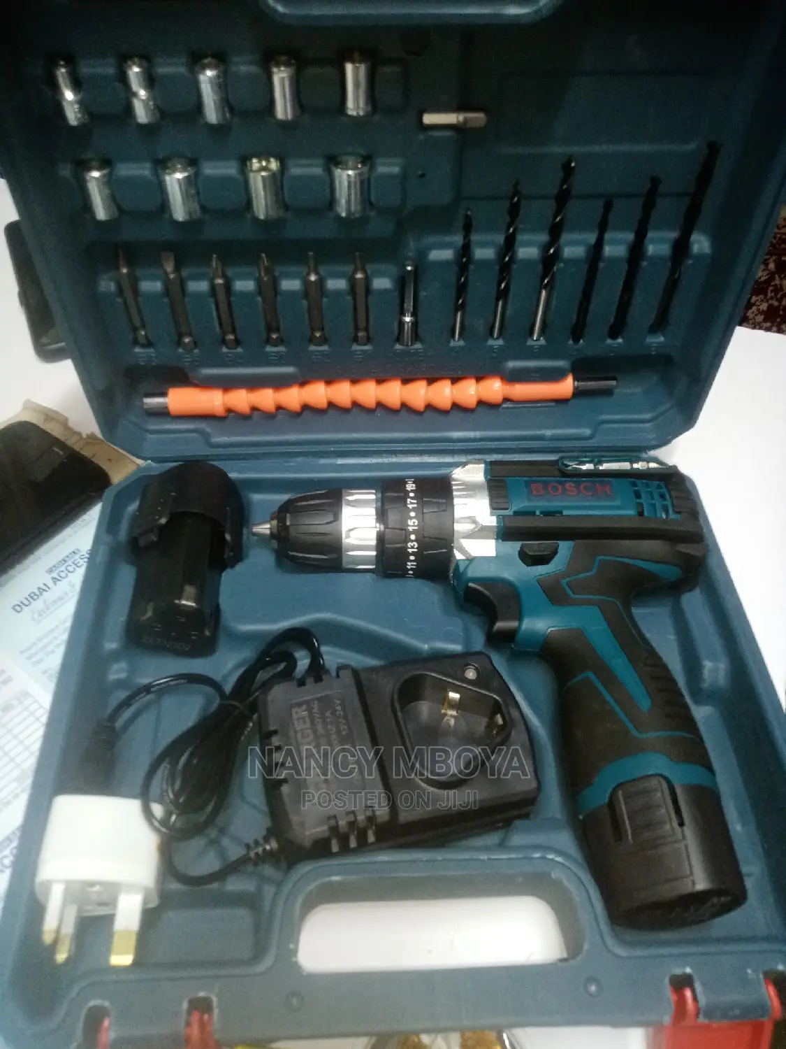 Rechargeable Electric Cordless Drill 12v With Two Batteries