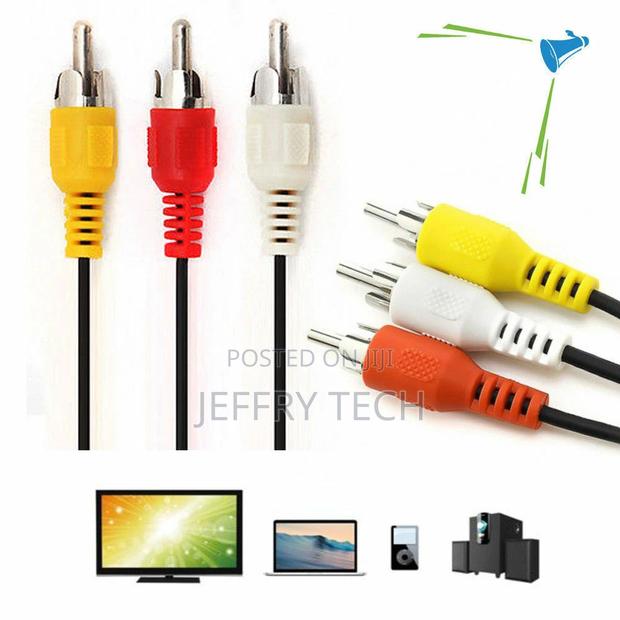 Premium 3 RCA to 3 RCA Male to Male Composite Audio Video AV - main view
