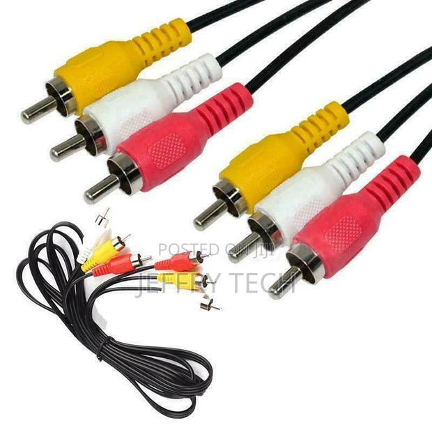 Premium 3 RCA to 3 RCA Male to Male Composite Audio Video AV - thumbnail 2
