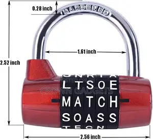 Secure 5 Digit Combination Padlock