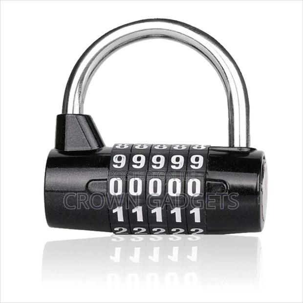 Quality 48mm Steel 5 Dial Combination Padlock - main view