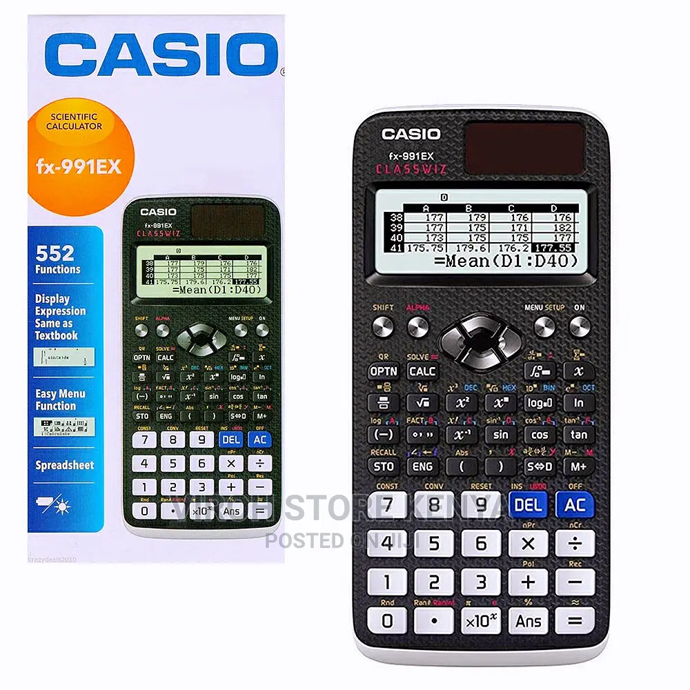 Casio FX-991EX Classwiz Scientific Calculator 552 Functions