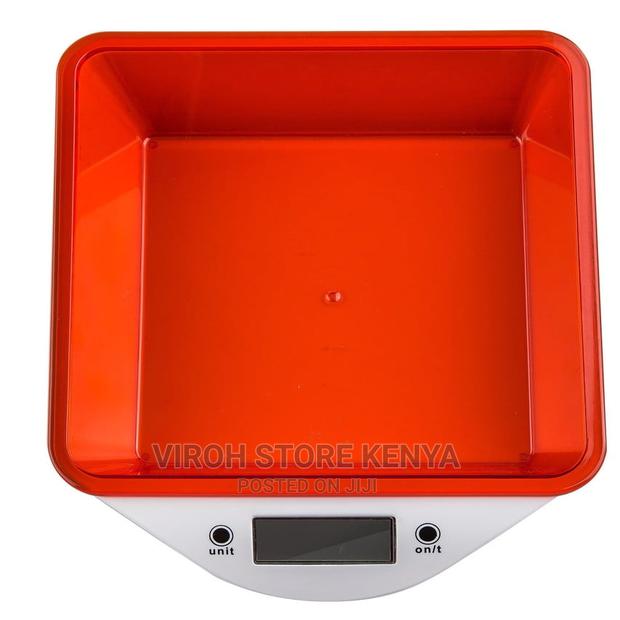 Digital Kitchen Scale With 5kg Container Bowl LCD Display - thumbnail 3