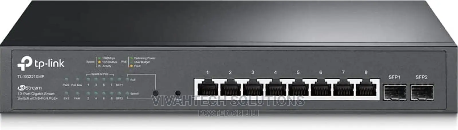 Jetstream 10port Smart Switch With 8port Poe+ Tl-Sg2210mp