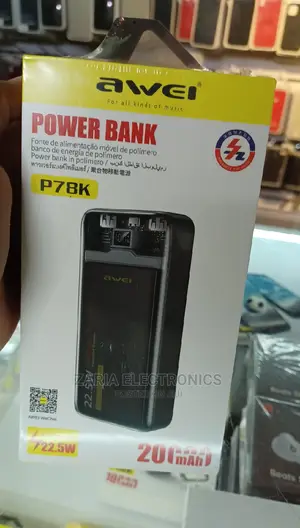 Awei Power Bank 20000mah 22.5watts P78k