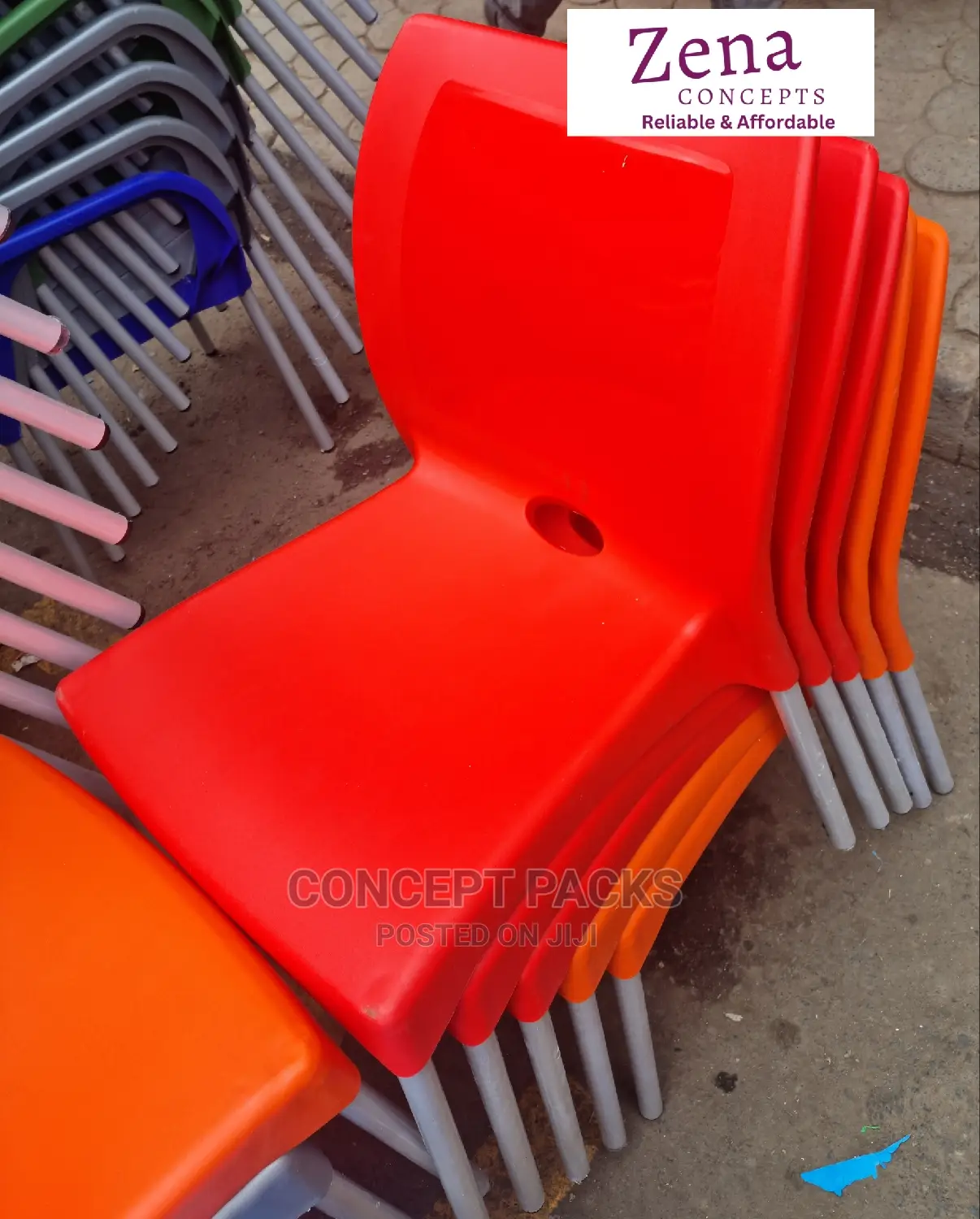 Complast Armless Premium Chair. Same Day Delivery.