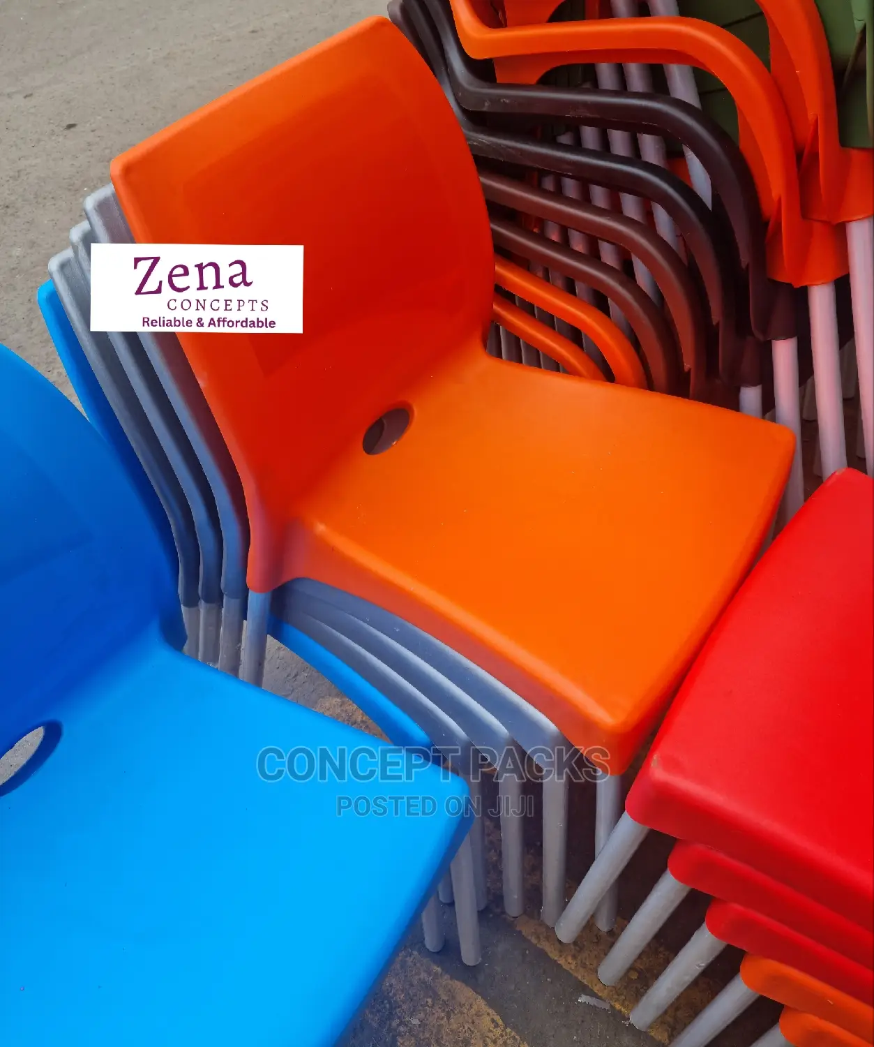 Complast Armless Premium Chair. Same Day Delivery.