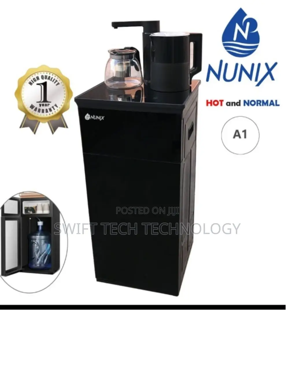 Nunix Bottom Load Water Dispenser Hot and Normal A1,.